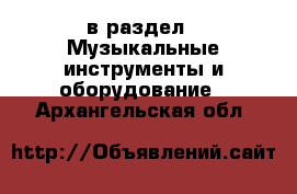  в раздел : Музыкальные инструменты и оборудование . Архангельская обл.